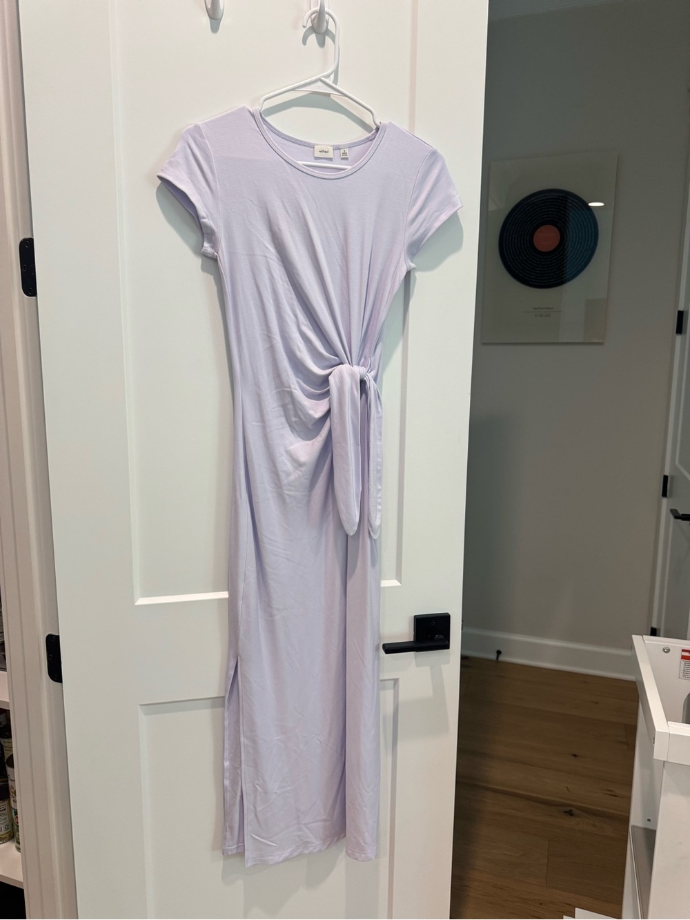 Wilfred Lavender Side-Tie Maxi Dress